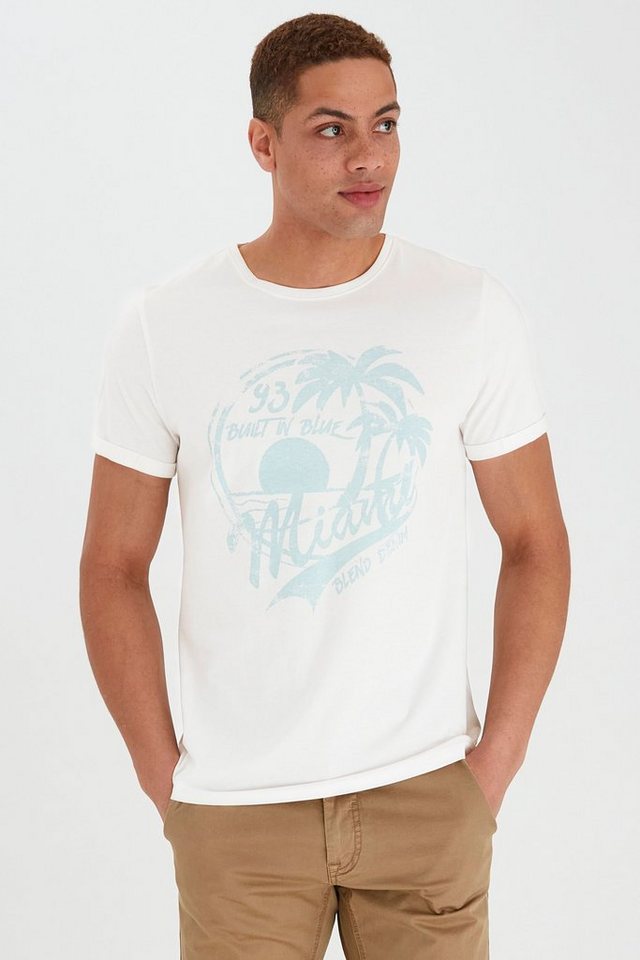 Blend Rundhalsshirt BHPerry Kurzarmshirt mit Frontprint von Blend