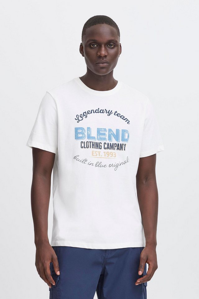 Blend Rundhalsshirt BHBenop 2 Pack Lässiges T-Shirt mit Print von Blend