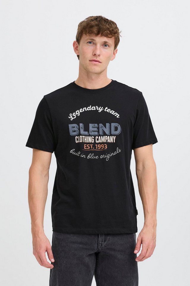 Blend Rundhalsshirt BHBenop 2 Pack Lässiges T-Shirt mit Print von Blend