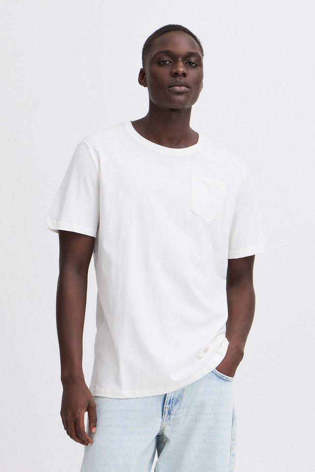 Blend Rundhalsshirt BHJAGO Basic T-Shirt mit Rundhalsausschnitt und Brusttasche von Blend