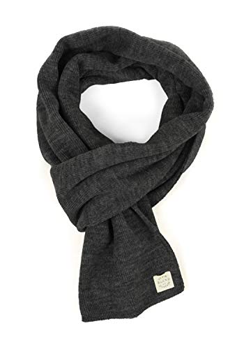 Blend Scar Herren Schal Winterschal Feinstrick Unisex, Größe:ONE SIZE, Farbe:Charcoal (70818) von b BLEND