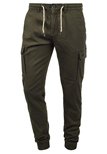 Blend BHSellini Herren Cargohose Lange Hose mit Stretch, Größe:32/32, Farbe:Dusty Green (70595) von b BLEND