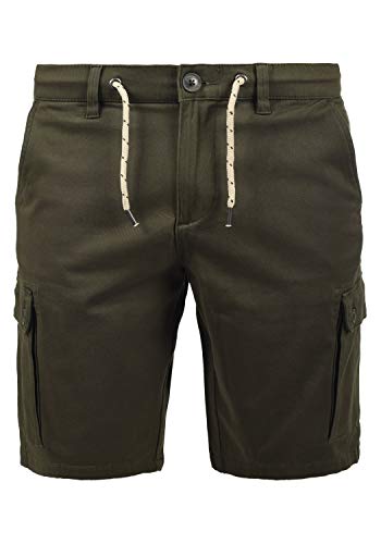 Blend Siello Herren Cargo Shorts Bermuda Kurze Hose aus weichem Material mit Stretchanteil, Größe:L, Farbe:Dusty Green (70595) von b BLEND