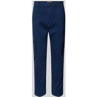 Blend Slim/Regular Fit Cargohose mit Gürtelschlaufen Modell 'TWISTER' in Marine, Größe 32/32 von Blend