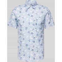 Blend Slim Fit Freizeithemd mit Allover-Print in Marine, Größe S von Blend