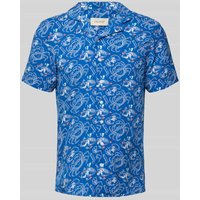 Blend Slim Fit Freizeithemd mit Reverskragen Modell 'ASCOT' in Jeansblau, Größe 3XL von Blend