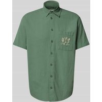 Blend Slim Fit Freizeithemd mit Stitching-Details Modell 'APOLLO' in Oliv, Größe XXL Blend Slim Fit Freizeithemd mit Stitching-Details Modell 'APOLLO' in Oliv, Größe XXL von Blend
