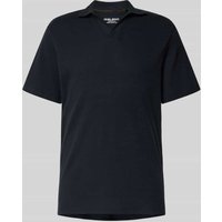 Blend Slim Fit Poloshirt mit Strukturmuster in Black, Größe L Blend Slim Fit Poloshirt mit Strukturmuster in Black, Größe L von Blend