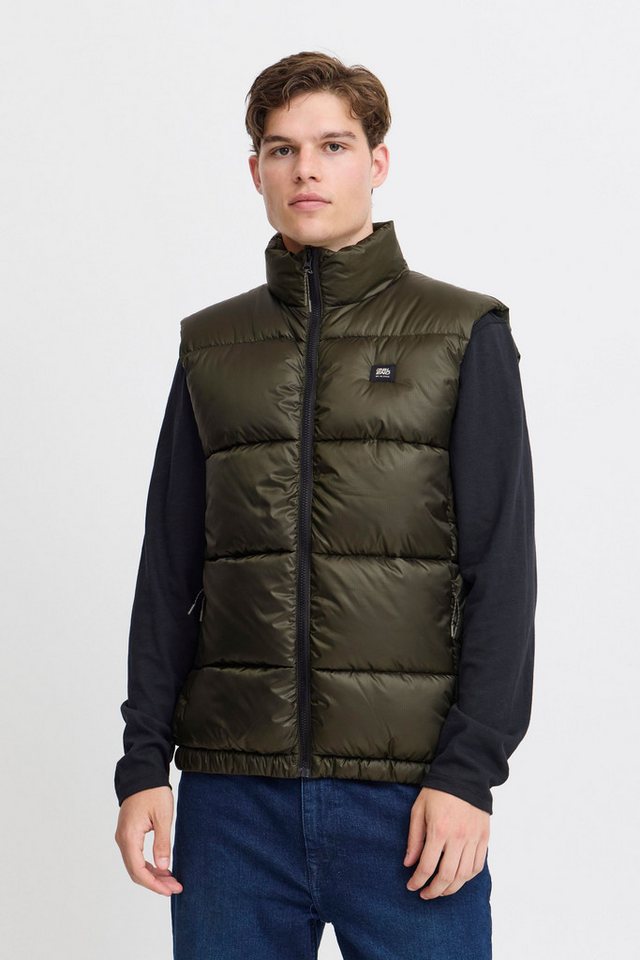 Blend Steppweste BHVest Stilvolle Basic Steppweste mit Taschen und Patch von Blend