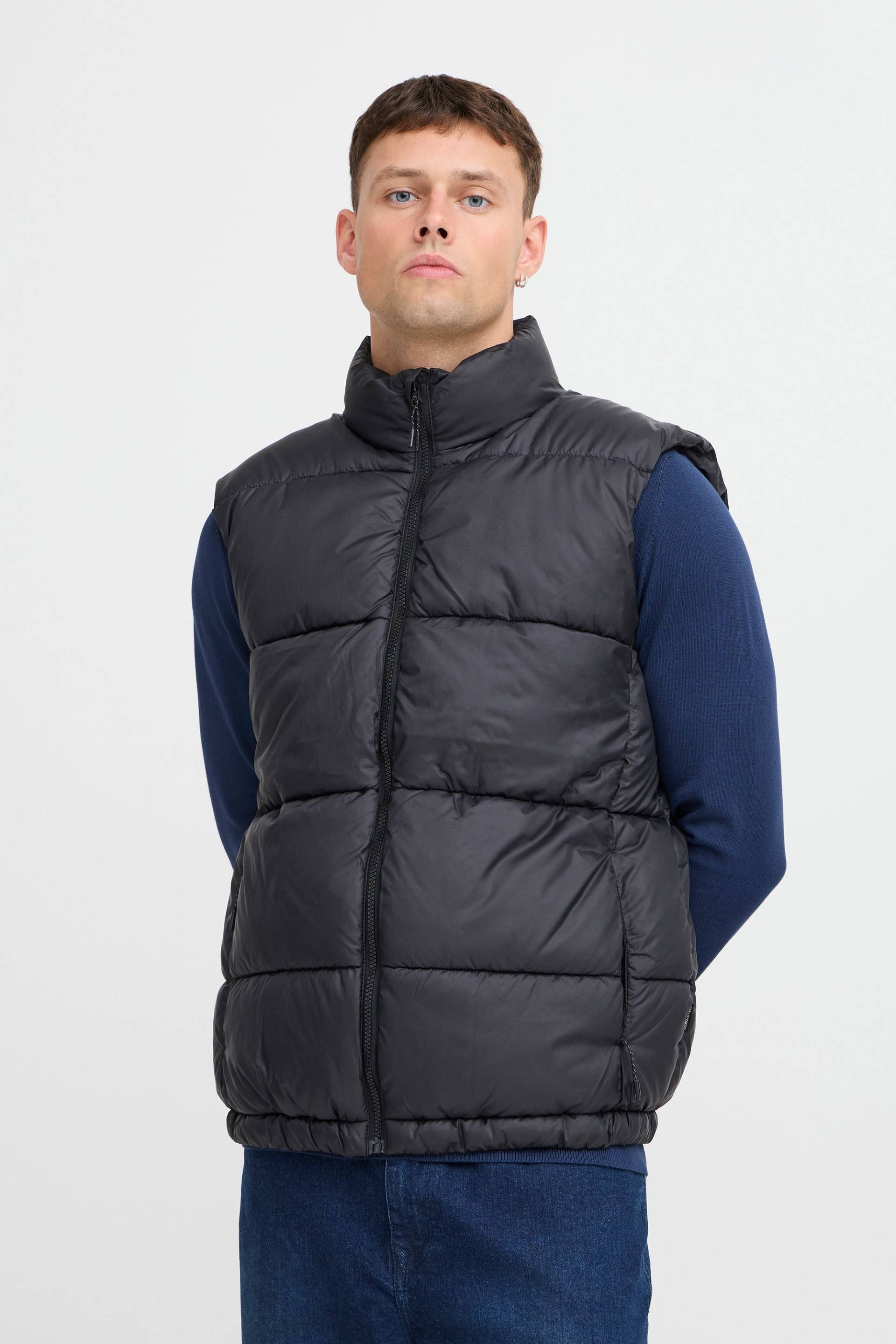 Blend Steppweste "BHVest" Stilvolle Basic Steppweste mit Taschen und Patch von Blend