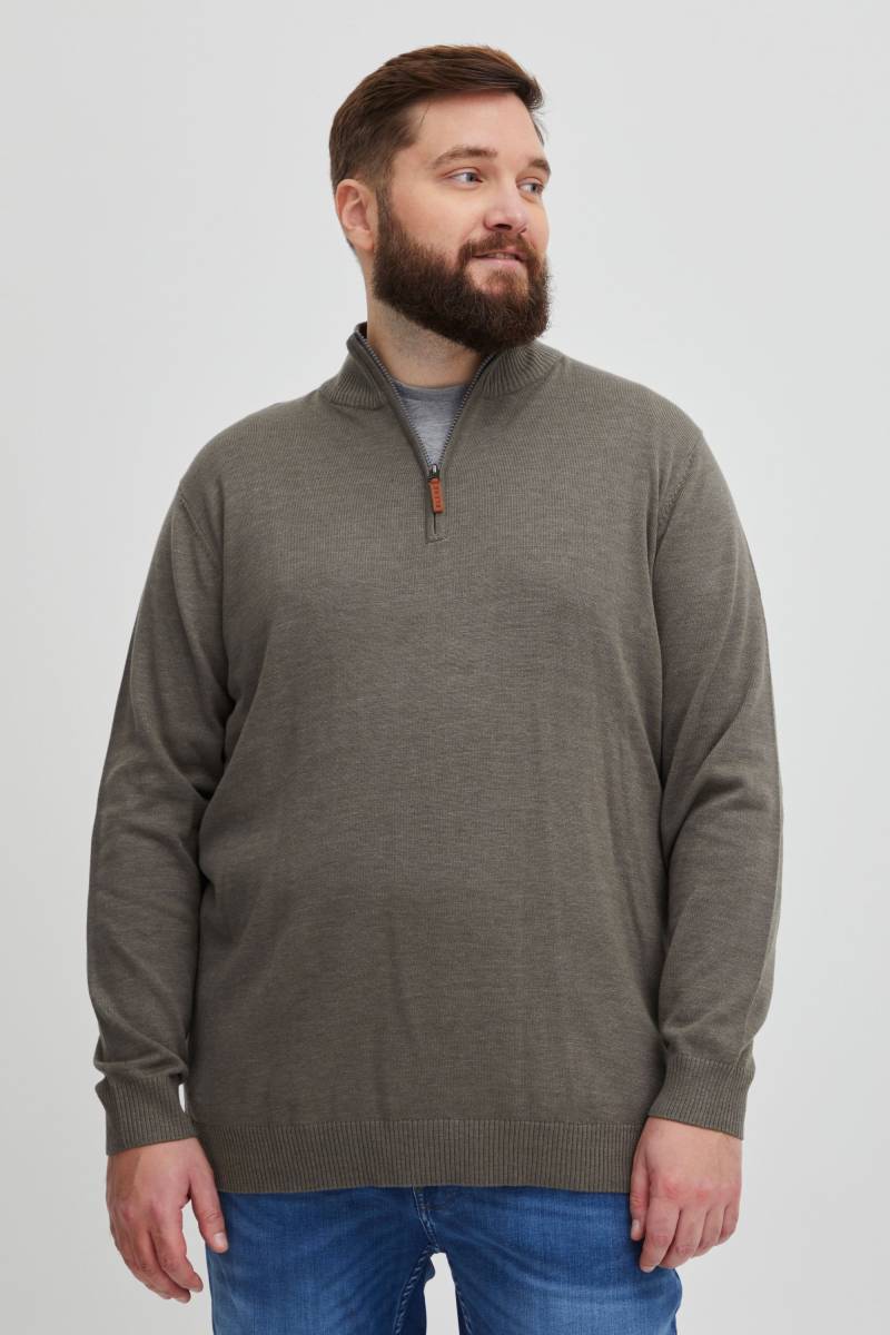 Blend Strickpullover "BHRobin Big & Tall" Strickpullover mit Leder-Patch von Blend