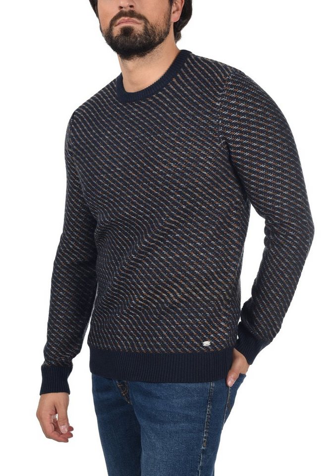 Blend Strickpullover BHCalisto Stilvoller Grobstrick-Pullover mit Rundhalsausschnitt von Blend