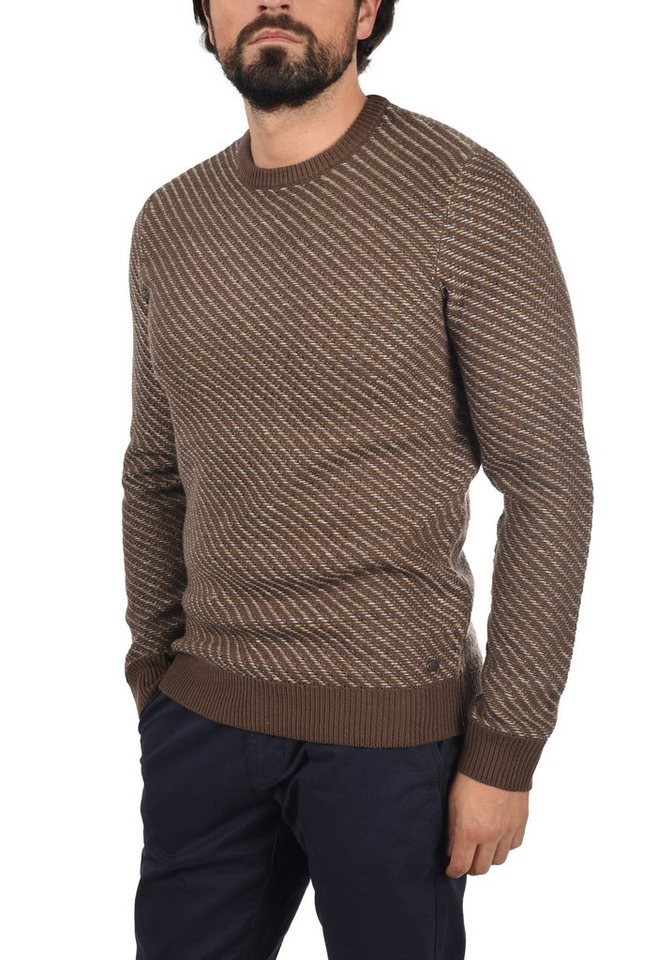 Blend Strickpullover BHCalisto Stilvoller Grobstrick-Pullover mit Rundhalsausschnitt von Blend