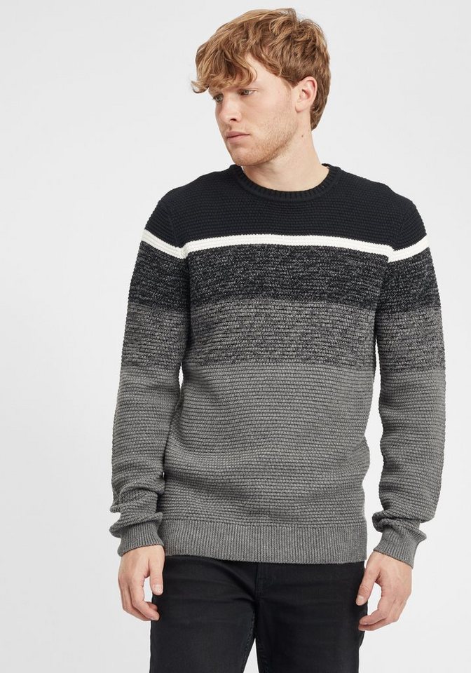 Blend Strickpullover BHCedro Stilvoller Grobstrick-Pullover mit Rundhalsausschnitt von Blend