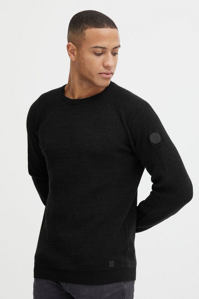 Blend Strickpullover BHComen Stilvoller Feinstrick-Pullover mit Rundhalsausschnitt von Blend