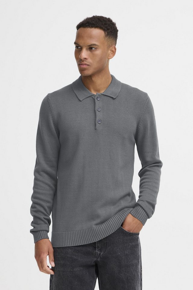 Blend Strickpullover BHDENO Stilvoller Strickpullover mit Polo-Kragen von Blend