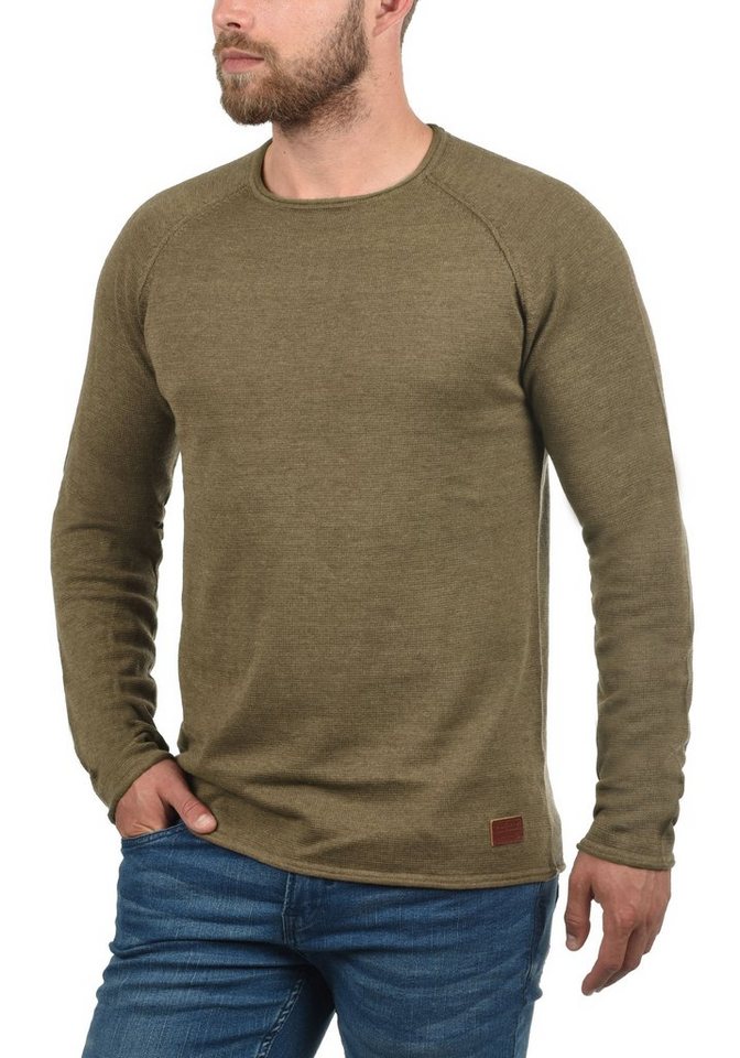 Blend Strickpullover BHJohn Strickpullover mit aufgerollten Säumen von Blend