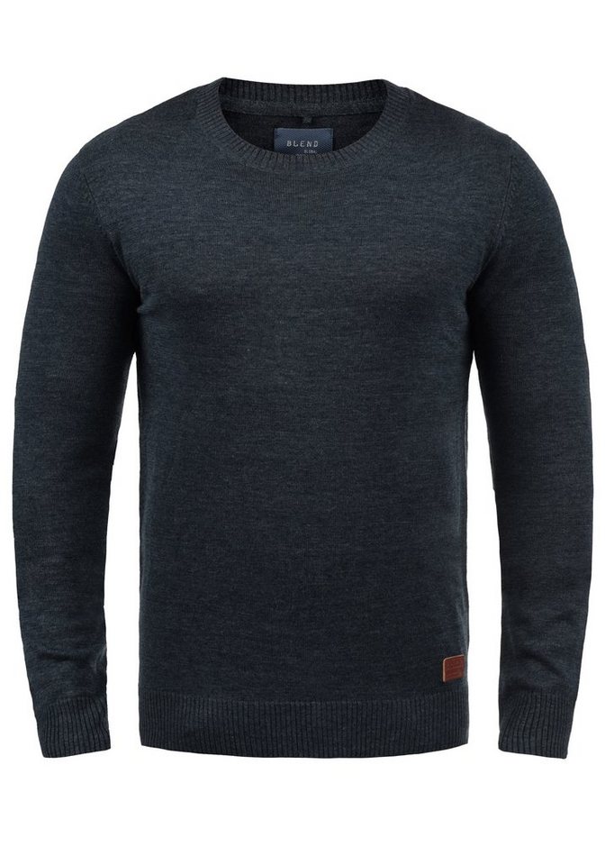 Blend Strickpullover BHLars Strickpullover mit aufgestickten Ellenbogenpatches von Blend