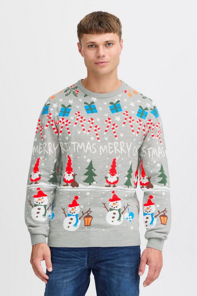 Blend Strickpullover BHCHRISTIAN Weihnachtlicher Grobstrickpullover von Blend