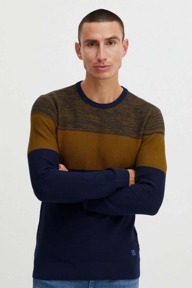 Blend Strickpullover BHNapinoa Stilvoller Feinstrick-Pullover mit Rundhalsausschnitt von Blend