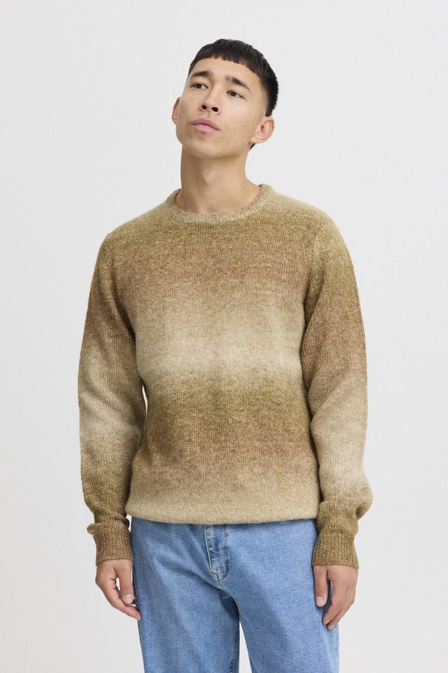 Blend Strickpullover BHPullover Klassischer Grobstrickpullover mit farbverlauf von Blend