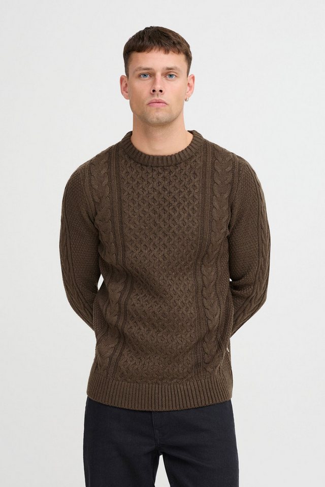 Blend Strickpullover BHPullover Klassischer Grobstrickpullover mit Rundhalsausschnitt von Blend