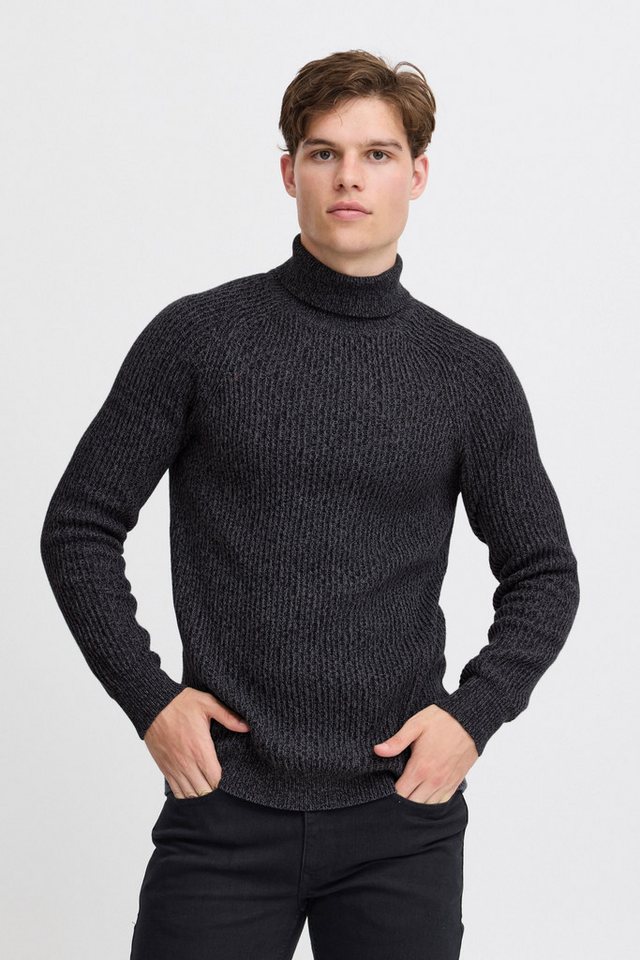 Blend Strickpullover BHPullover Klassischer Grobstrickpullover mit Rollkragen von Blend