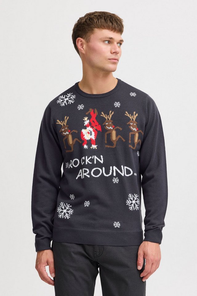 Blend Strickpullover BHRudolph Strickpullover mit Weihnachtsmotiv Blend Strickpullover BHRudolph Strickpullover mit Weihnachtsmotiv von Blend