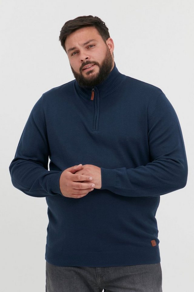 Blend Strickpullover BHBRobin Strickpullover mit Leder-Patch von Blend