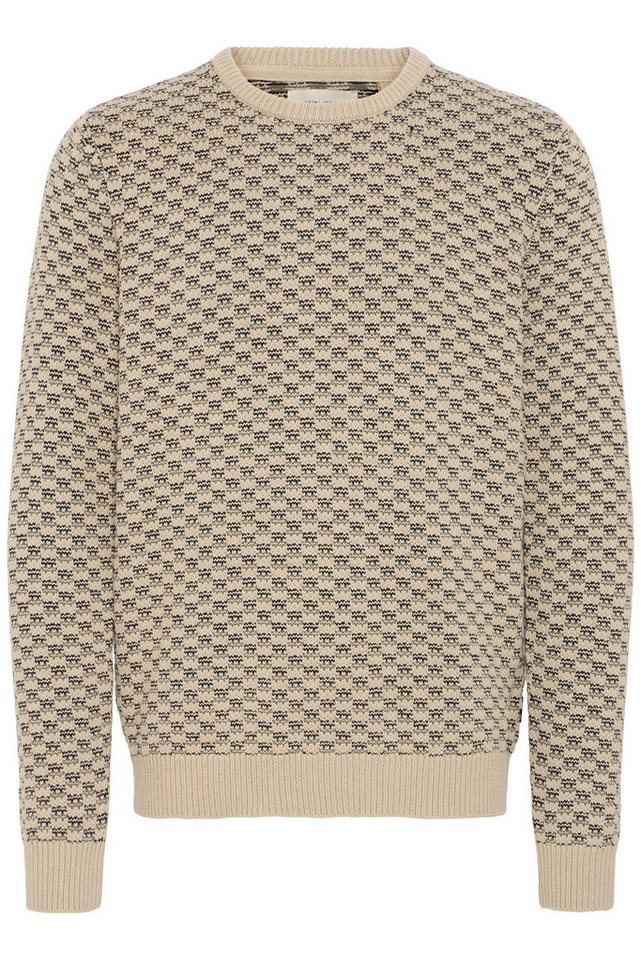 Blend Strickpullover Moderner Strickpullover mit langen Ärmeln (1-tlg) BHBALEN JACQ CREW von Blend