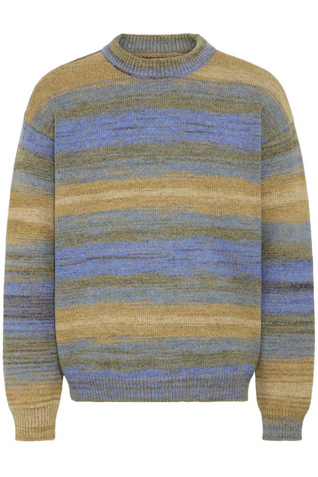Blend Strickpullover Moderner gestrickter Langarm-Pullover (1-tlg) BHBIRGER STRIPE CREW von Blend
