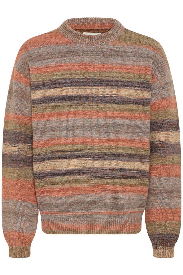 Blend Strickpullover Moderner gestrickter Langarm-Pullover (1-tlg) BHBIRGER STRIPE CREW von Blend