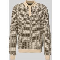 Blend Strickpullover mit Polokragen Modell 'BAO POLO KNIT' in Offwhite, Größe XXL von Blend