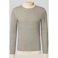 Blend Strickpullover mit Rollkragen in Offwhite, Größe XL von Blend
