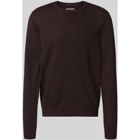 Blend Strickpullover mit Rundhalsausschnitt Modell 'Bruton' in Bordeaux, Größe XXL von Blend