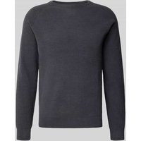 Blend Strickpullover mit Rundhalsausschnitt Modell 'DANTE' in Anthrazit, Größe XXL von Blend