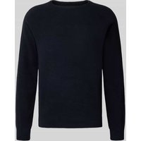 Blend Strickpullover mit Rundhalsausschnitt Modell 'DANTE' in Black, Größe XXL von Blend