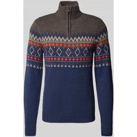 Blend Strickpullover mit Stehkragen in Marine, Größe M Blend Strickpullover mit Stehkragen in Marine, Größe M von Blend