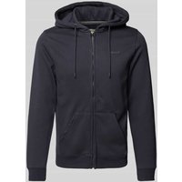 Blend Sweatjacke mit Label-Detail Modell 'Downton' in Dunkelblau, Größe M von Blend