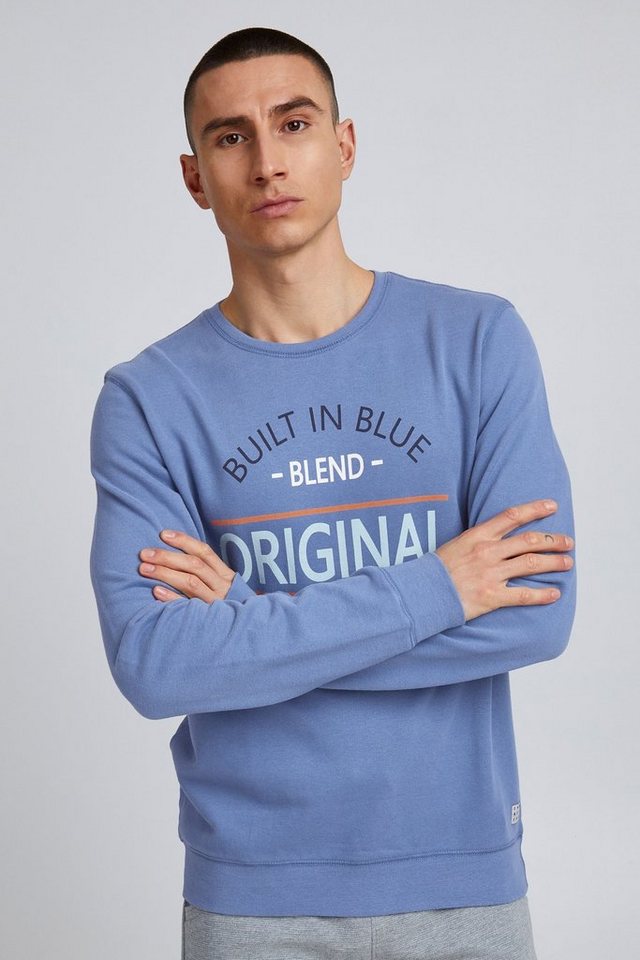 Blend Rundhalspullover BHSweatshirt Klassisches Sweatshirt mit Rundhalsausschnitt von Blend