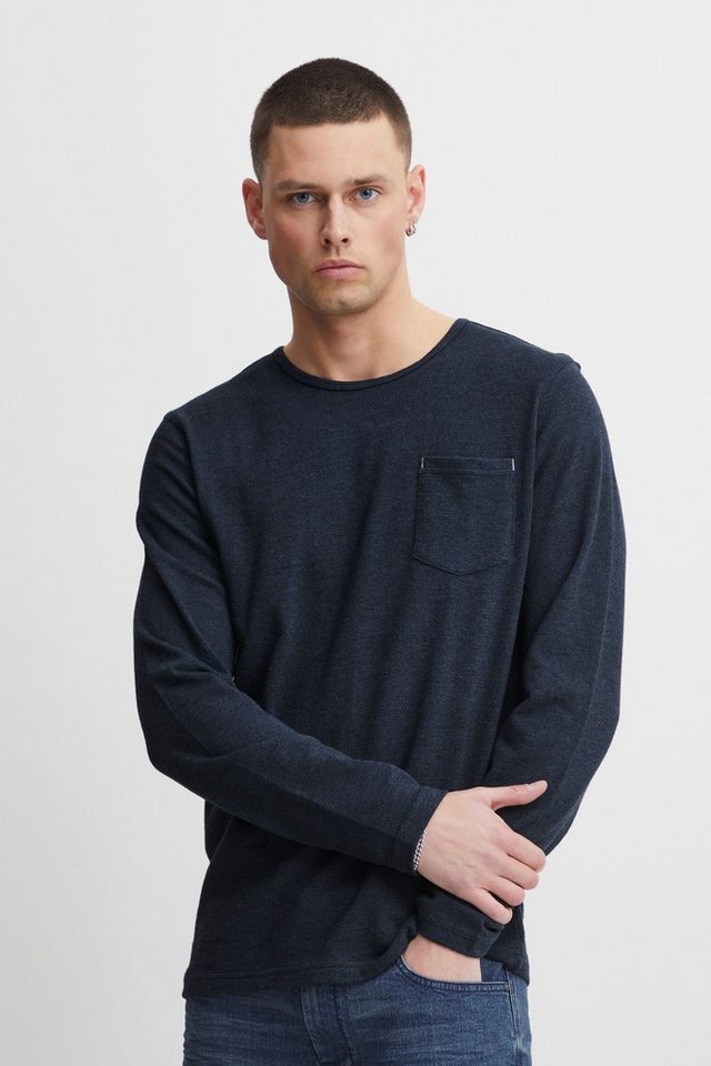 Blend Longsleeve BHTee Klassisches Langarmshirt mit Rundhalsausschnitt von Blend