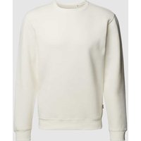 Blend Sweatshirt mit Label-Print in Offwhite, Größe XL von Blend