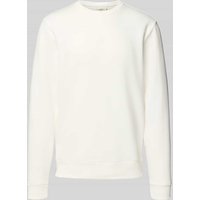 Blend Sweatshirt mit Rundhalsausschnitt und Logo in Offwhite, Größe 3XL von Blend