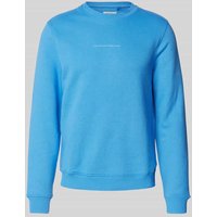 Blend Sweatshirt mit Statement-Print Modell 'JANKO' in Blau, Größe 3XL von Blend
