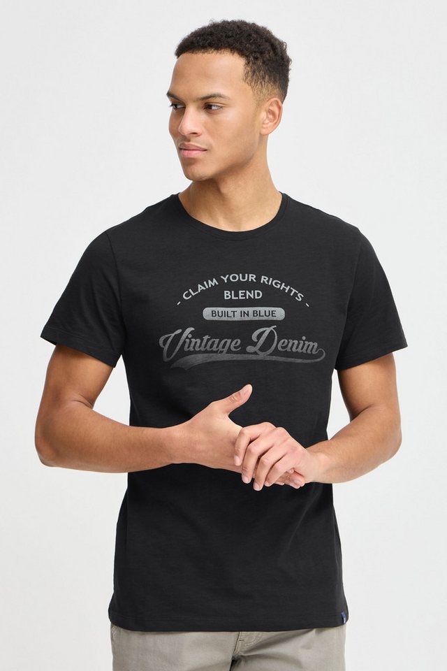 Blend T-Shirt BHPillo Klassisches T-Shirt mit Rundhalsausschnitt von Blend