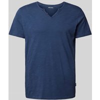 Blend T-Shirt in Melange-Optik Modell 'NOOS' in Marine, Größe L von Blend