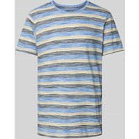 Blend T-Shirt in Melange-Optik in Ocean, Größe M von Blend