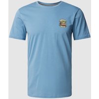 Blend T-Shirt mit Label-Print in Blau, Größe XL von Blend