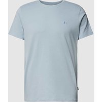 Blend T-Shirt mit Label-Stitching Modell 'Dinton' in Hellblau, Größe M von Blend