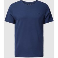 Blend T-Shirt mit Label-Stitching Modell 'Dinton' in Marine, Größe XL von Blend